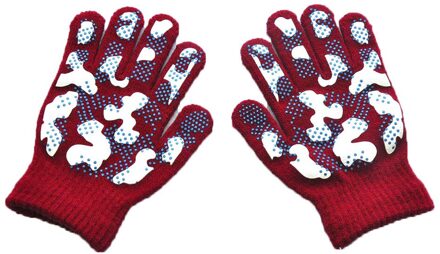 Paar Jongens Magic Rekbaar Camouflage Handschoen Winter Warm Antislip Handschoenen Voor Kinderen Kids Outdoor Zorg Levert