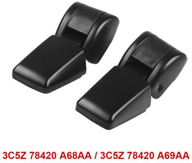 Paar Links + Rechts Autolaadklep Terug Venster Glas Scharnieren Voor Lincoln Aviator 2003-2005