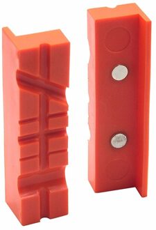 Paar Magnetische Zachte Pad Kaken Rubber Voor Metalen Bankschroef 4.5 Inch Lange Pad Bench Vice