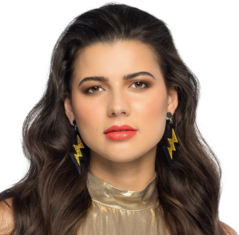 Paar oorbellen Blizz Goud - Brons