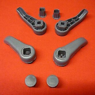 Paar Seat Handvatten Voor Renault Clio MK2 Passen Deurkruk Pull Set zwart
