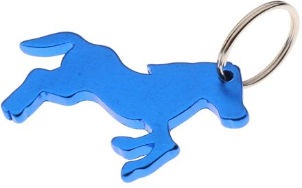 Paard Patroon Flesopener Sleutelhanger Sleutelhanger Tas Hangend blauw