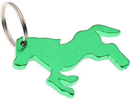 Paard Patroon Flesopener Sleutelhanger Sleutelhanger Tas Hangend groen
