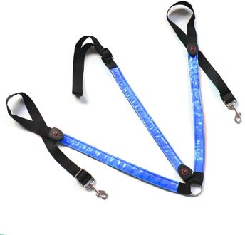 Paard Singels Harnas Kraag Borstplaat Verstelbare Night Zichtbare Led Light Borst Riem Veilig Rijden Apparatuur H053 Blauw