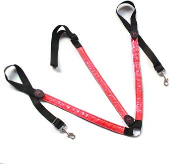 Paard Singels Harnas Kraag Borstplaat Verstelbare Night Zichtbare Led Light Borst Riem Veilig Rijden Apparatuur H053 Rood