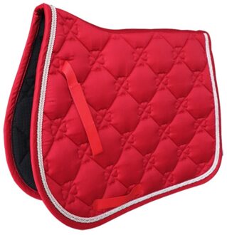 Paard Zadel Pad Paardrijden Zadel Kussen Paard Accessoire Ademend Prestaties Apparatuur Zadel Cover rood