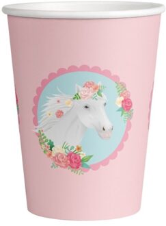 Paarden bekers 8 stuks