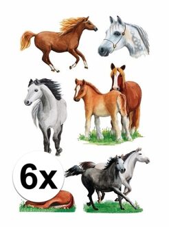Paarden stickers 6 vellen