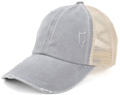 Paardenstaart Baseball Cap Messy Bun Hoeden Voor Vrouwen Gewassen Katoen Snapback Caps Casual Zomer Zonneklep Outdoor Hoed