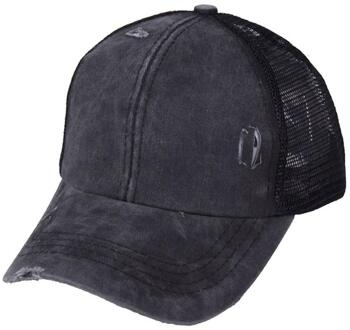 Paardenstaart Baseball Cap Messy Bun Hoeden Voor Vrouwen Gewassen Katoen Snapback Caps Casual Zomer Zonneklep Outdoor Hoed