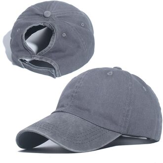 Paardenstaart Baseball Cap Vrouwen Mesh Baseball Hoeden Zomer Strand Cap Effen Kleur Snapback Meisje Zon Hoeden Met Gat Outdoor Sport cap