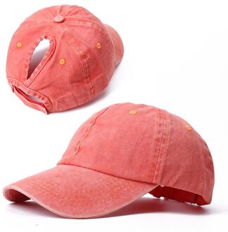 Paardenstaart Baseball Cap Vrouwen Mesh Baseball Hoeden Zomer Strand Cap Effen Kleur Snapback Meisje Zon Hoeden Met Gat Outdoor Sport cap