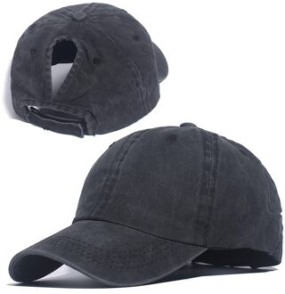 Paardenstaart Baseball Cap Vrouwen Mesh Baseball Hoeden Zomer Strand Cap Effen Kleur Snapback Meisje Zon Hoeden Met Gat Outdoor Sport cap