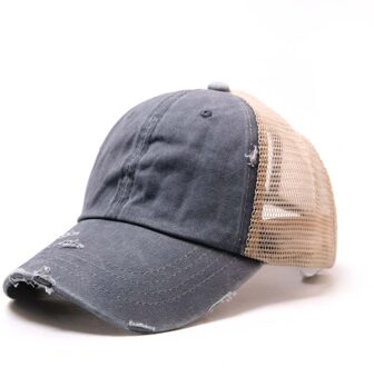 Paardenstaart Baseball Cap Vrouwen Mode Mesh Cap Snapback Zomer Vrouwen Hoed Wassen Hoeden Casual Sport Caps Verstelbare Outdoor 1