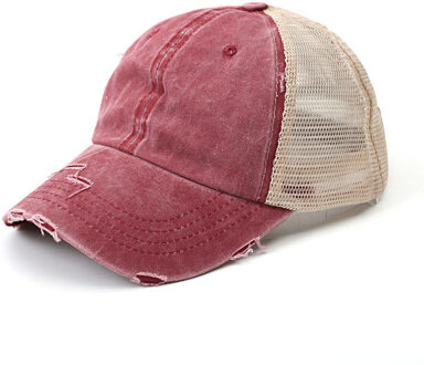 Paardenstaart Baseball Cap Vrouwen Mode Mesh Cap Snapback Zomer Vrouwen Hoed Wassen Hoeden Casual Sport Caps Verstelbare Outdoor 6