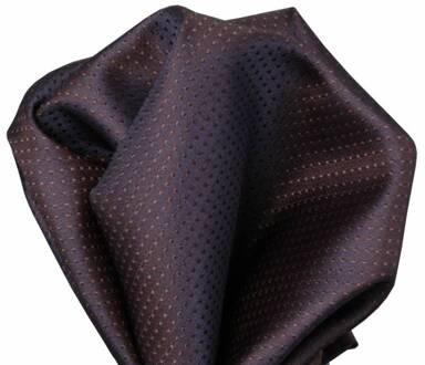 Paars /bruine zijden pochet 23