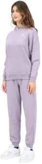 Paars Loungewear Set voor Vrouwen Puma , Purple , Dames - M,S,Xs