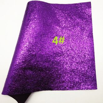Paars Luipaard Gedrukt Glitter Leer, metallic Synthetisch Leer Faux Stof Voor Boog A4 21X29Cm Twinkling Ming KM176