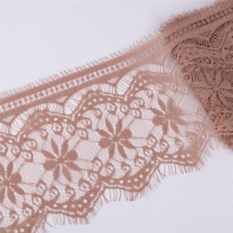 Paars Rood 14.5Cm Kleding Kant Borduurwerk Kant Diy Wimper Kant Stof 3 Meter Per Rol bruin