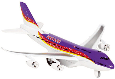 Paars vliegtuigje met licht en geluid - Speelgoed vliegtuigen
