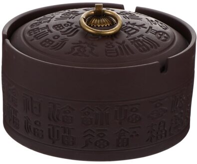 Paars Zand Asbak Duurzame Keramische Asbak Woonkamer Asbak Met Cover