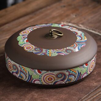 Paars Zand Keramische Thee Cake Blikken Container Voor Keuken Organisatoren Huishoudelijke Koffie Suiker Opbergdoos Thee Potten 1 stuk fulitanghuang