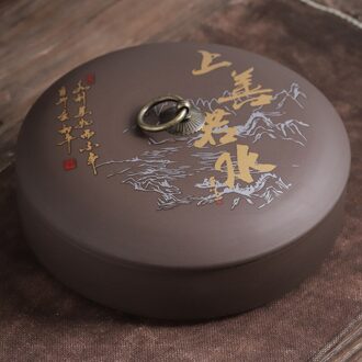 Paars Zand Keramische Thee Cake Blikken Container Voor Keuken Organisatoren Huishoudelijke Koffie Suiker Opbergdoos Thee Potten 1 stuk shangshanruoshui