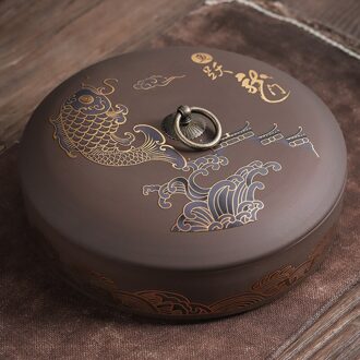 Paars Zand Keramische Thee Cake Blikken Container Voor Keuken Organisatoren Huishoudelijke Koffie Suiker Opbergdoos Thee Potten 1 stuk yuyuelongmen