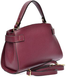 Paarse Leren Tas - maat Violet