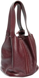 Paarse Leren Tas - maat Violet