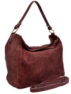 Paarse Leren Tas Violet - One Size