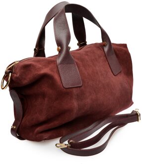 Paarse Leren Tas Violet - One Size