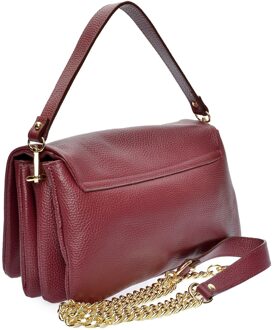 Paarse Leren Tas Violet - One Size