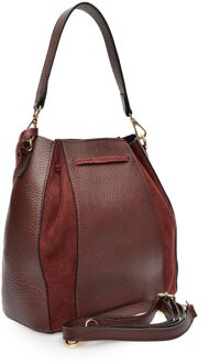 Paarse Leren Tas Violet - One Size