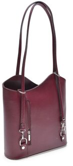 Paarse Leren Tas Violet - One Size