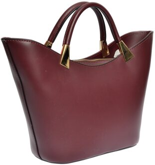 Paarse Leren Tas Violet - One Size