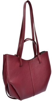 Paarse Leren Tas Violet - One Size