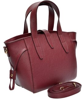 Paarse Leren Tas Violet - One Size