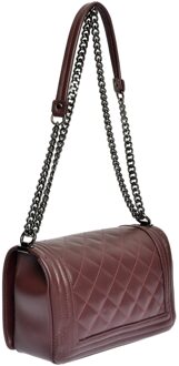 Paarse Leren Tas Violet