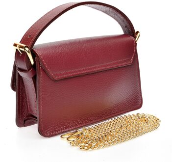 Paarse Leren Tas Violet