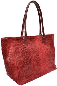 Paarse Leren Tas Violet