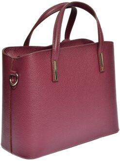 Paarse Leren Tas Violet