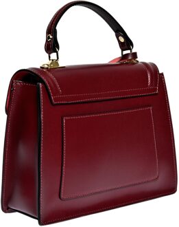 Paarse Leren Tas Violet