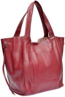 Paarse Leren Tas Violet