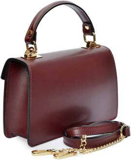 Paarse Leren Tas Violet