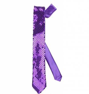 Paarse stropdas paillet Paars - Lila
