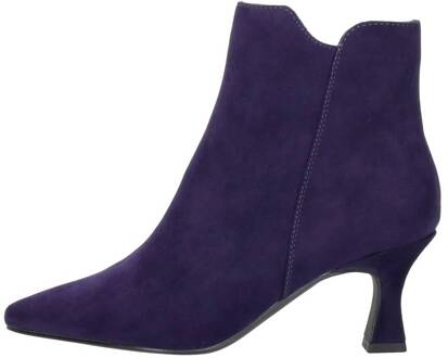 Paarse Trendy Enkellaars met 7cm Hak Marco Tozzi , Purple , Dames - 38 Eu,39 Eu,37 EU