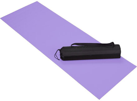 Paarse yoga/fitness sportmat 60 x 170 cm - Fitnessmat