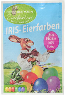 Paasei verf kleurtabletten - 6 kleuren - voor ca. 50 eieren