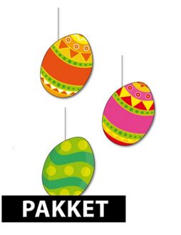 Paaseieren decoratie set 3 stuks